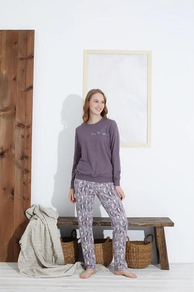 Rozalinda 2807 Women's Embroidery Detailed Pajamas Set