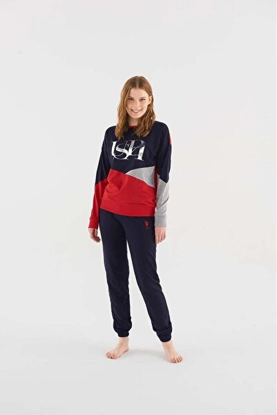 U.S. Polo Assn. U.s Polo Assn 16816 Kadın Uzun Kollu Pijama Takımı