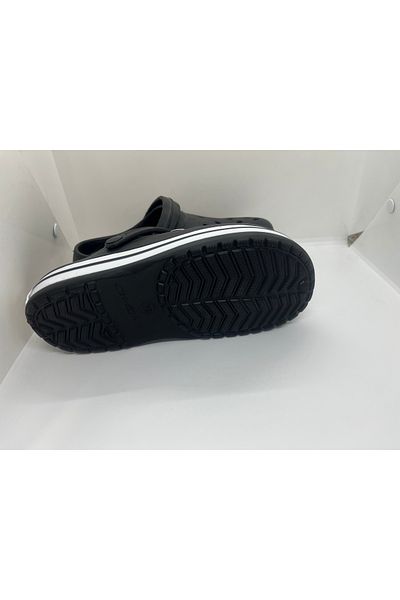 GENÇ Men's Slippers - Crs Slippers Sandelet Li Önung Closed Trendy Black White