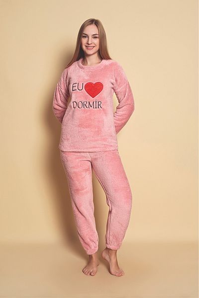 Yerli Women's Homewear Plush Fleece New Season Pajamas set