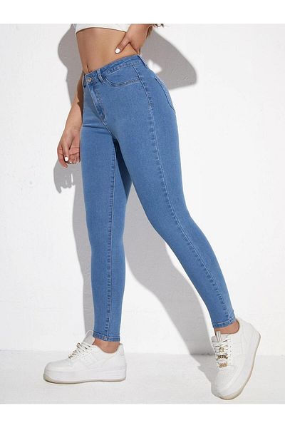 İBABUTİK Pantaloni de damă Darpaça Denim Pantaloni Darpaça Jeans Pantaloni skinny