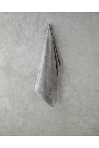 STOREMAX Mu-Artshop Home Leafy Bamboo Bath Towel Gray Tnca 871301