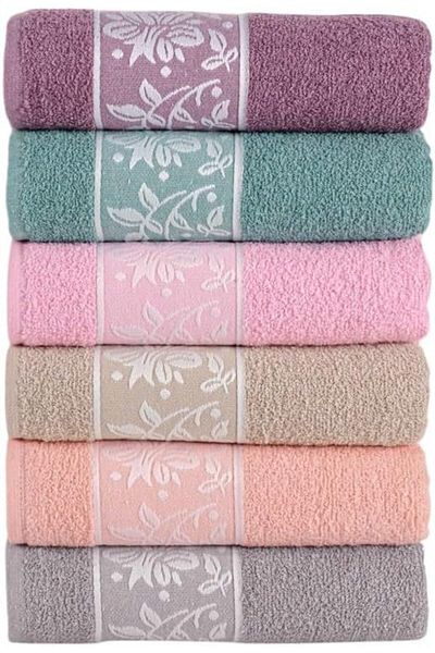 STOREMAX Ntwork Organic Cotton 6 Piece Hand-Face Towel Set 50X90 cm Art 1087243