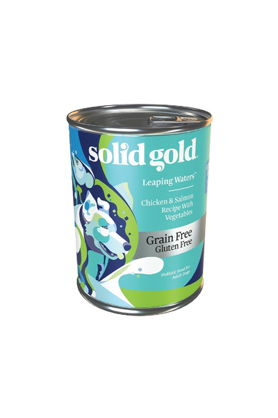 SOLİD GOLD طعام الكلاب الرطب Solid Gold Leaping Waters مع وصفة الدجاج والسلمو...