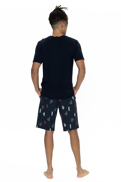 U.S. Polo Assn. Μπλουζάκι Polo Crew Neck με τσέπη και σορτς με στάμπα