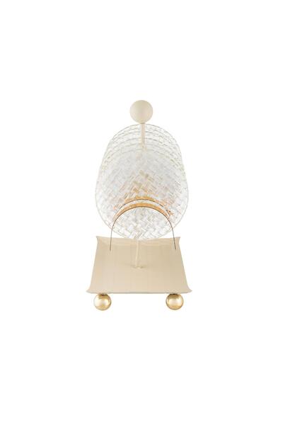 Dania A set of dessert plates on a beige stand, 6 pieces