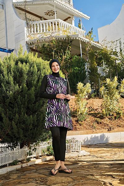 Ruko Maio 23136-1 Γυναικείο μαγιό Full Hijab - 0 λαιμόκοψη, ύφασμα αλεξίπτωτου