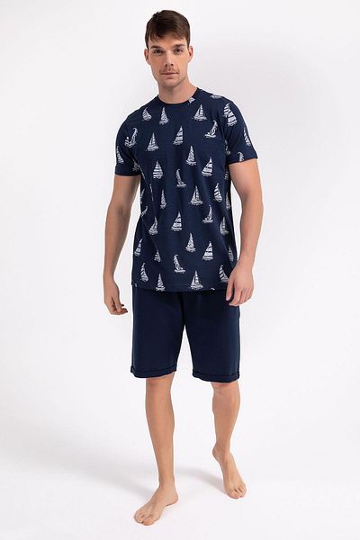Arnetta Sailor Navy Blue Men's Bermuda Suit