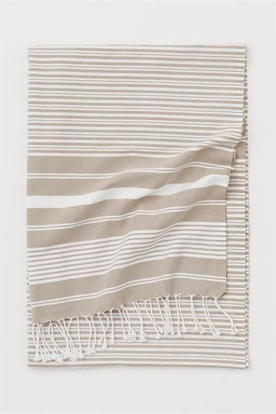 STOREMAX Mrttnca Katya Peshtemal 100% Cotton Bath Towel Beige Trndymrt 1087243
