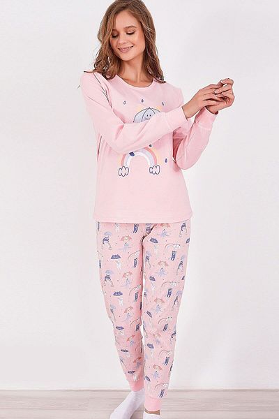 ROLY POLY 2953 Rainbow Women's Long Sleeve Pajama Set