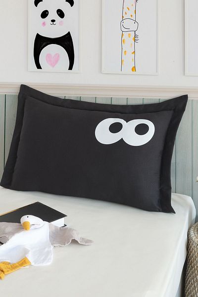 Eponj Home Oxf negru. Față de pernă amuzantă