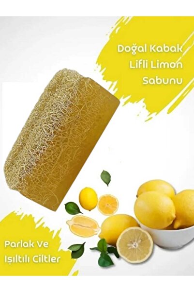 TrendMilano %100 Doğal Kabak Lifli Limonlu Sabun 120 gr