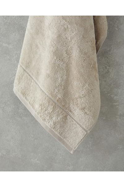 STOREMAX Mu-Artshop Home Leafy Bamboo Bath Towel 70X140 cm Light Beige Tnca 871301