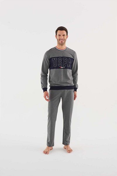 U.S. Polo Assn. U.S. Polo Assn 18616 Ανδρική Πιτζάμα Anthracite Melange