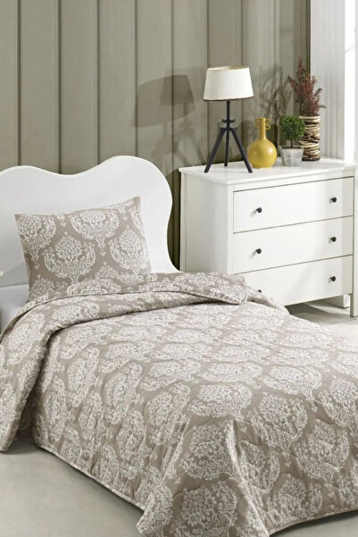 Eponj Home Kapitone Yatak Örtüsü Seti Tek Kişilik Post Kahve