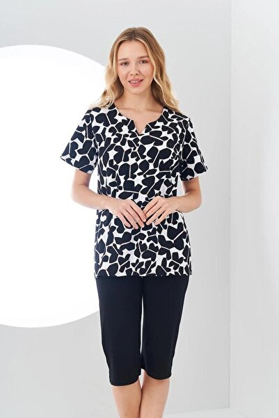 Pjs Pijama Pjs 24129 Жіночий комплект капрі з візерунком