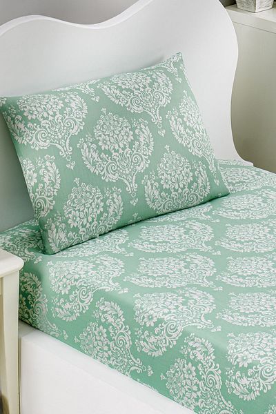 Eponj Home Single Post Aquagreen Pes Elastic Sheet Set