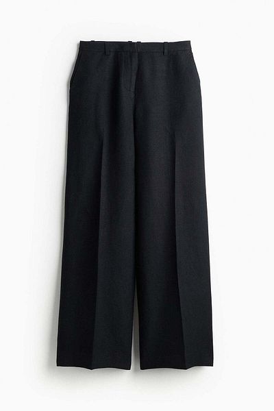 H&M Tailored linen trousers