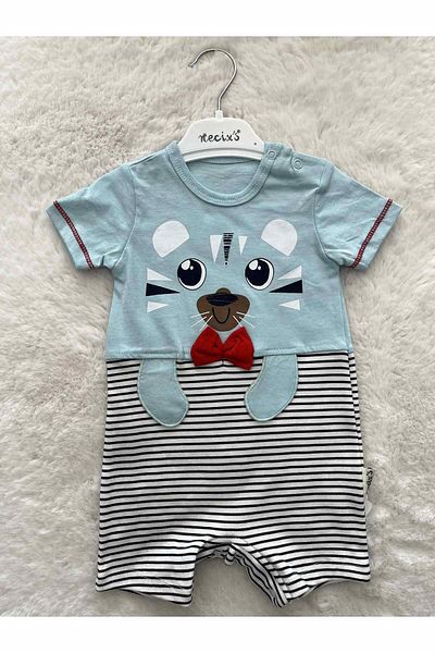 Necix's Cartoon Bear Figured Jumpsuit