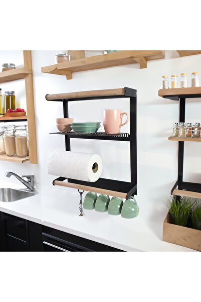 Vita Blend Çok Amaçlı Mutfak Organizer Kağıt Havlu Tutucu ve Fincan Kase için...