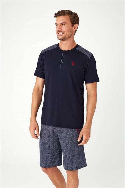 U.S. Polo Assn. Η.Π.Α. Polo Assn. 12032 - Ανδρικό σετ πιτζάμες 3 τεμαχίων