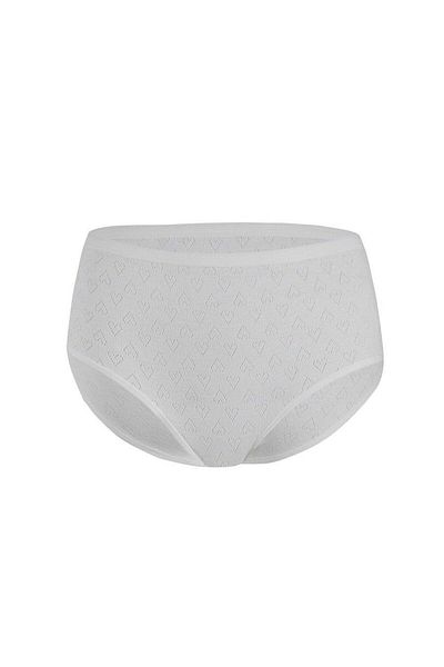 MK 21 Star 3592 Ecru Heart High Waist Women's Bato Panties