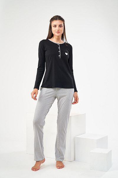 Pjs Pijama Pjs 22443 Set de pijamale cu dungi pentru femei