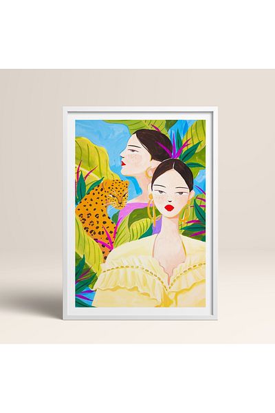 HOMEPACK Pictură cu un singur cadru din lemn Pictură poster dintr-o bucată TK/781