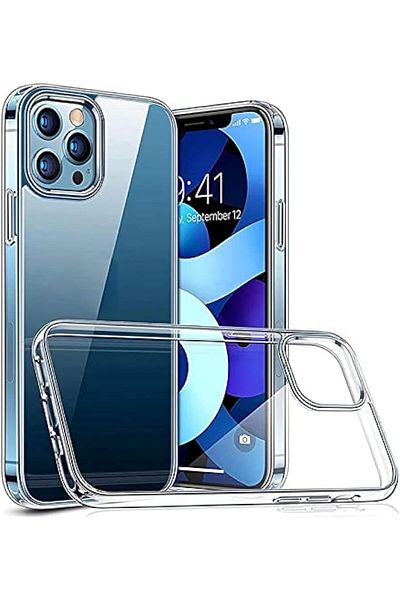AWH جراب شفاف لهاتف iPhone 12 Pro Max، رفيع للغاية، خفيف الوزن، مقاوم للصدمات، يوفر حماية للعدسة.