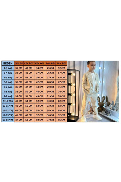 opheliateks ERKEK ÇOCUK KETEN TAKIM