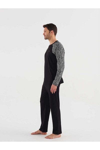 Mod Collection 3747 Men's Round Neck Pajama Set