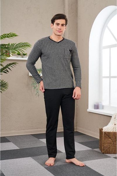Pjs Pijama PJS 23710 Ανδρική Πιτζάμες Ζακάρ