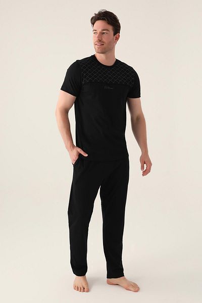 Arnetta Ανδρικό κοντομάνικο σετ πιτζάμες 3010 Plus Size The