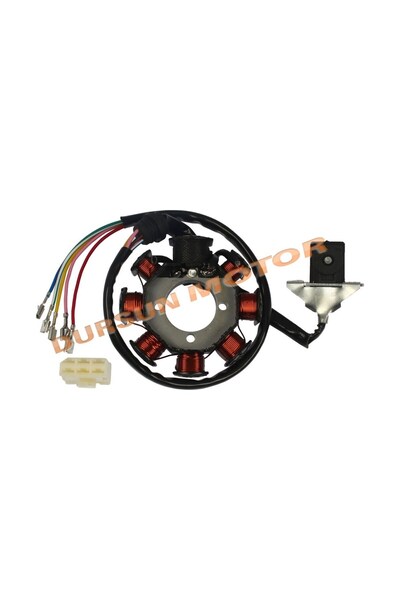 KeskinMoto Cg Statör Sargı [8 Bobinli 5 Kablolu] A Kalite