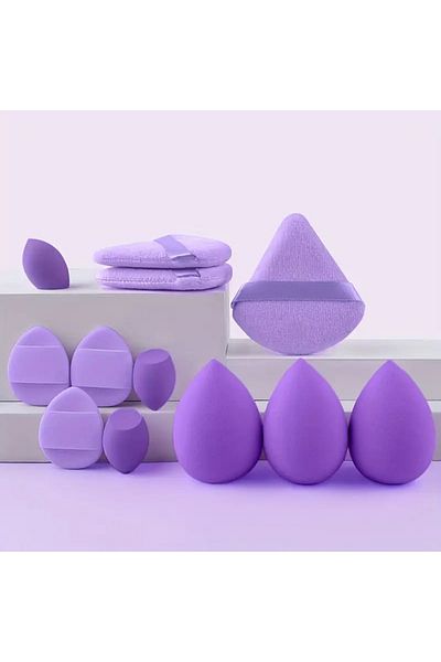 Tikatti 32 Pieces Makeup Brush Set - 20 Pieces Brushes, 12 Pieces Makeup Sponge