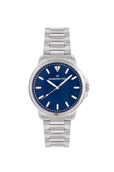 DIAMOND HILL Men's Watch Silver Blue Dial Model DHSSBL3042