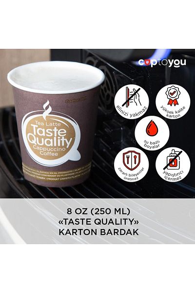 MERTONLİNE 75Pcs Disposable Paperboard Cups, Paper Ice Cream and Coffee Cup