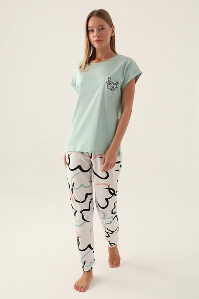 ROLY POLY 3399 Model Women's Short Sleeve Pajamas Set