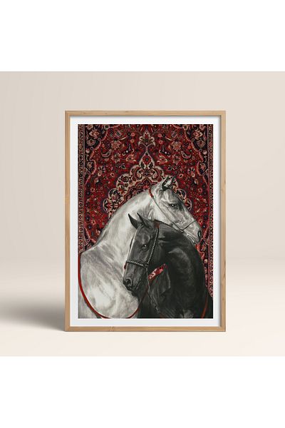 HOMEPACK Единична картина в дървена рамка, единичен плакат, картина TK/789