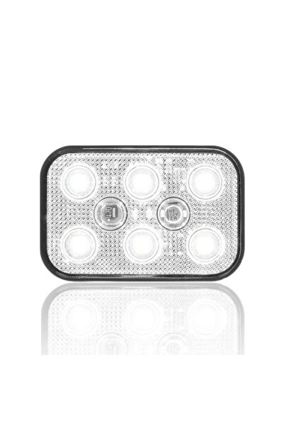 Sanel 24V Universal Kare 6 Led Dış Makan Uyumlu Beyaz SBD24W6