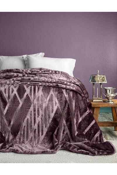Apricitas HOME 220/240 Blanket Decent Damson - Blanket