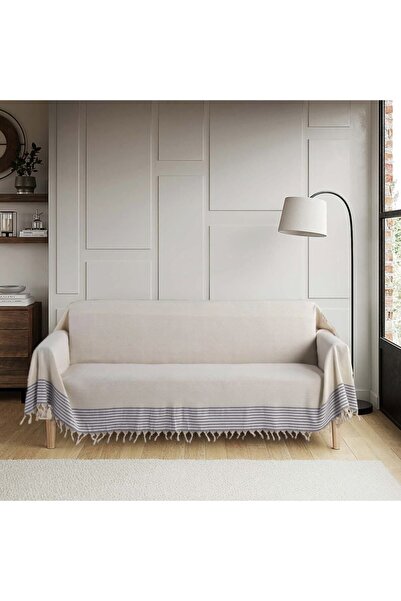 Bumedo غطاء مقعد سرير أريكة منسوج من القطن الطبيعي مقاس 180x300 كبير منسوج - ...