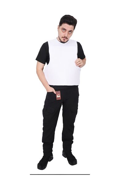KORDAK White Bulletproof Vest – Ballistic Steel Vest (Level 3A) – Plus Size