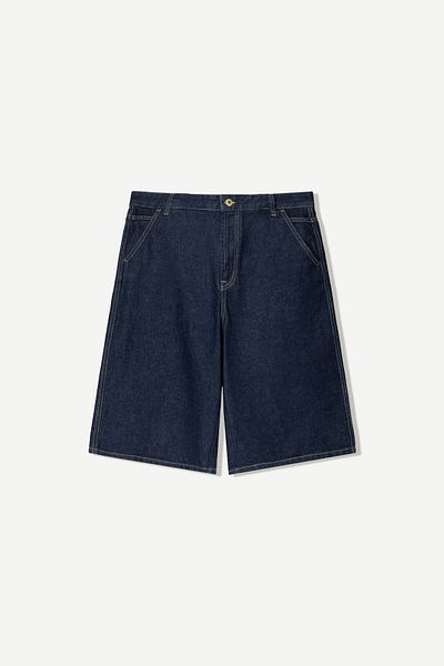 Bershka Denim skater Bermuda shorts
