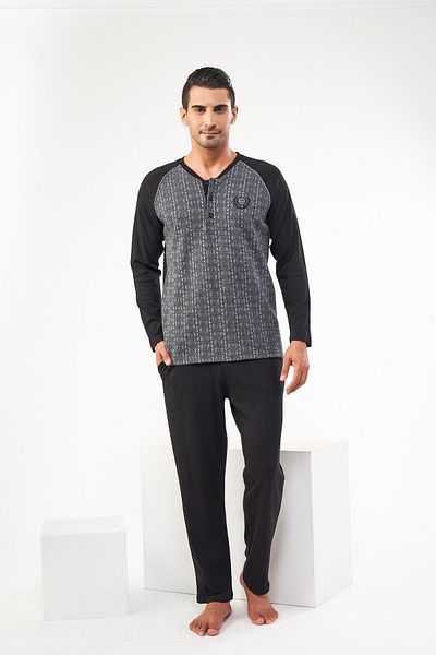 Pjs Pijama Pjs 22604 Ανδρική μακρυμάνικη πιτζάμες