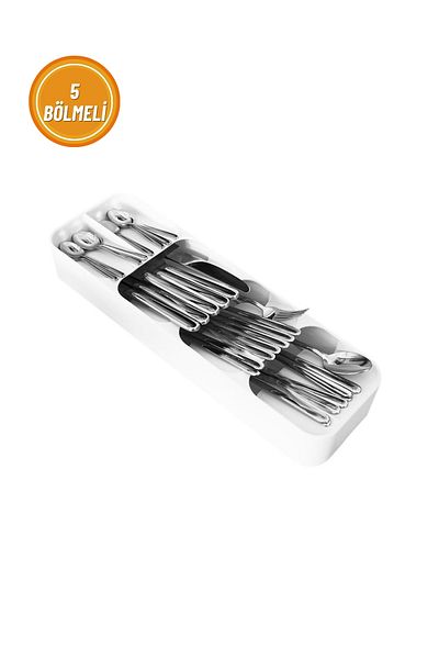 EVLE 5 Compartment Drawer Cutlery 39 X 11 Cm, Anthracite
