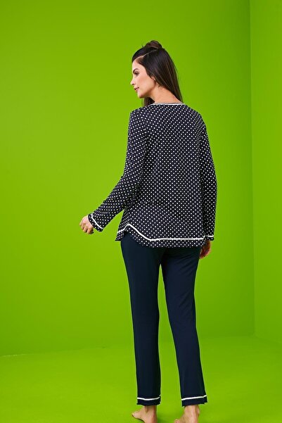 PJS 23197 Women's Plaid Long Sleeve Pajama Set