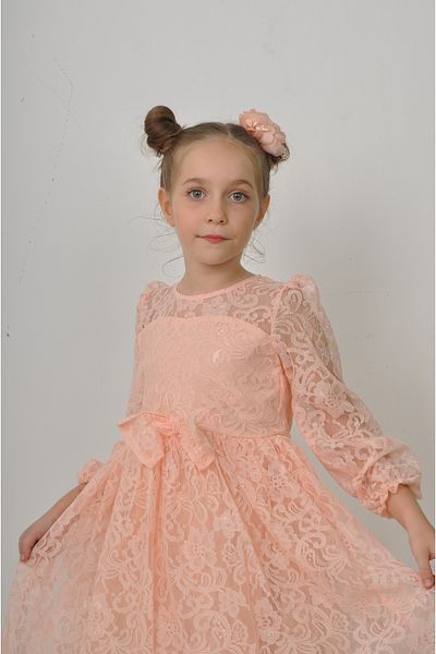 Filizdens Kids Rochie pentru fete cu cataramă cu mâneci lungi pentru copii rochie de seară pentru petrecere, bal, rochie de nuntă