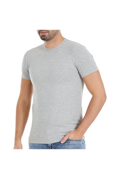 Yıldız İç Giyim Ανδρικό κοντομάνικο μπλουζάκι Star 92 Grey Lycra