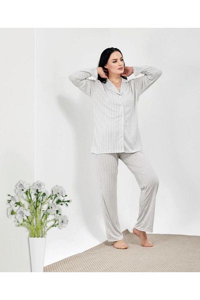 HF Club 3111 Set pijama cămașă pentru femei